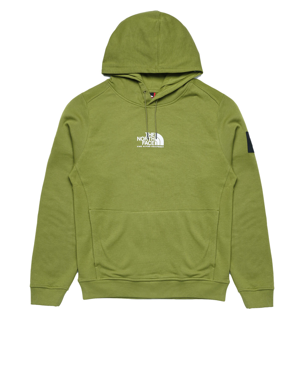 Green north face 2025 zip up hoodie